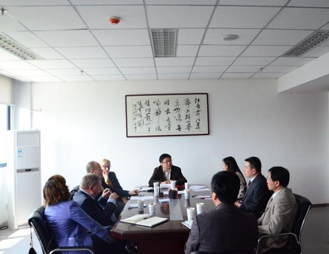 會談現場